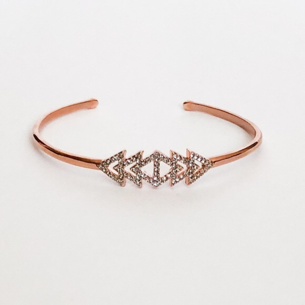 stella and dot pave triangle cuff